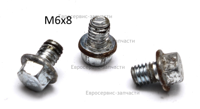 Болт фланцевый М6х8