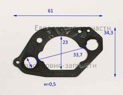 Прокладка фильтра воздушного. 170430162-0001. K 4500L