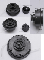 Шпуля с винтом ШБК2.1 вл10х31-шгр16х10-раз96х54-М6 с пыльником D26 винт0802.027000:Т750РК.Т1150РК.
